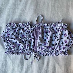 Zaful strapless bikini top